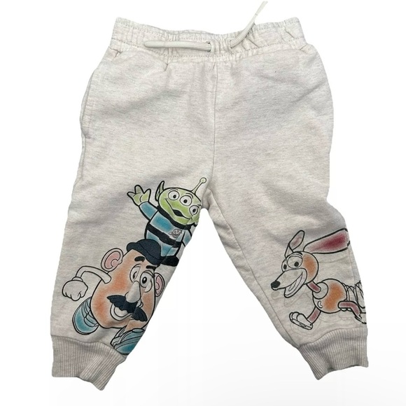 Disney Pixar Toy Story Buzz Woody Fleece Hoodie Pants Set Size 12 Months - Picture 3 of 4